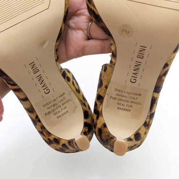 NWOT Gianni bini cheetah heels - Picture 13 of 16